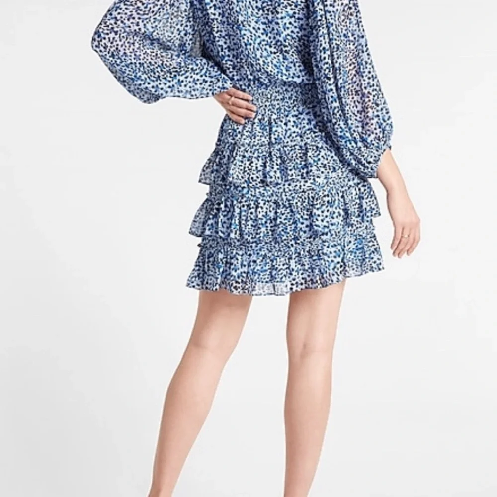 Express Mini Ruffled Dress - Picture 2 of 4